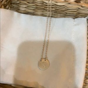 “K” 18” necklace